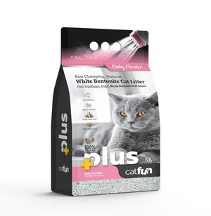 Catfun Plus White Bentonite Clumping Cat Litter - Scented 5 L