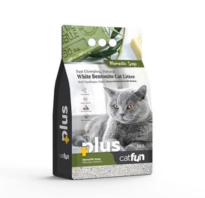 Catfun Plus White Bentonite Clumping Cat Litter - Scented 10 L 